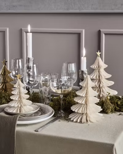 TREE PRYDNADSGRAN I 3 DELAR I OFF WHITE