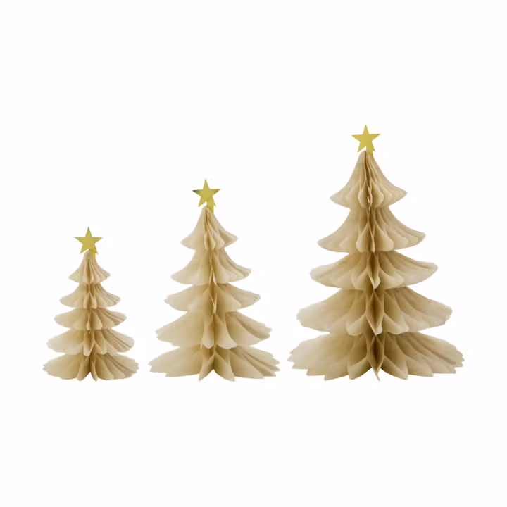 TREE PRYDNADSGRAN I 3 DELAR I OFF WHITE