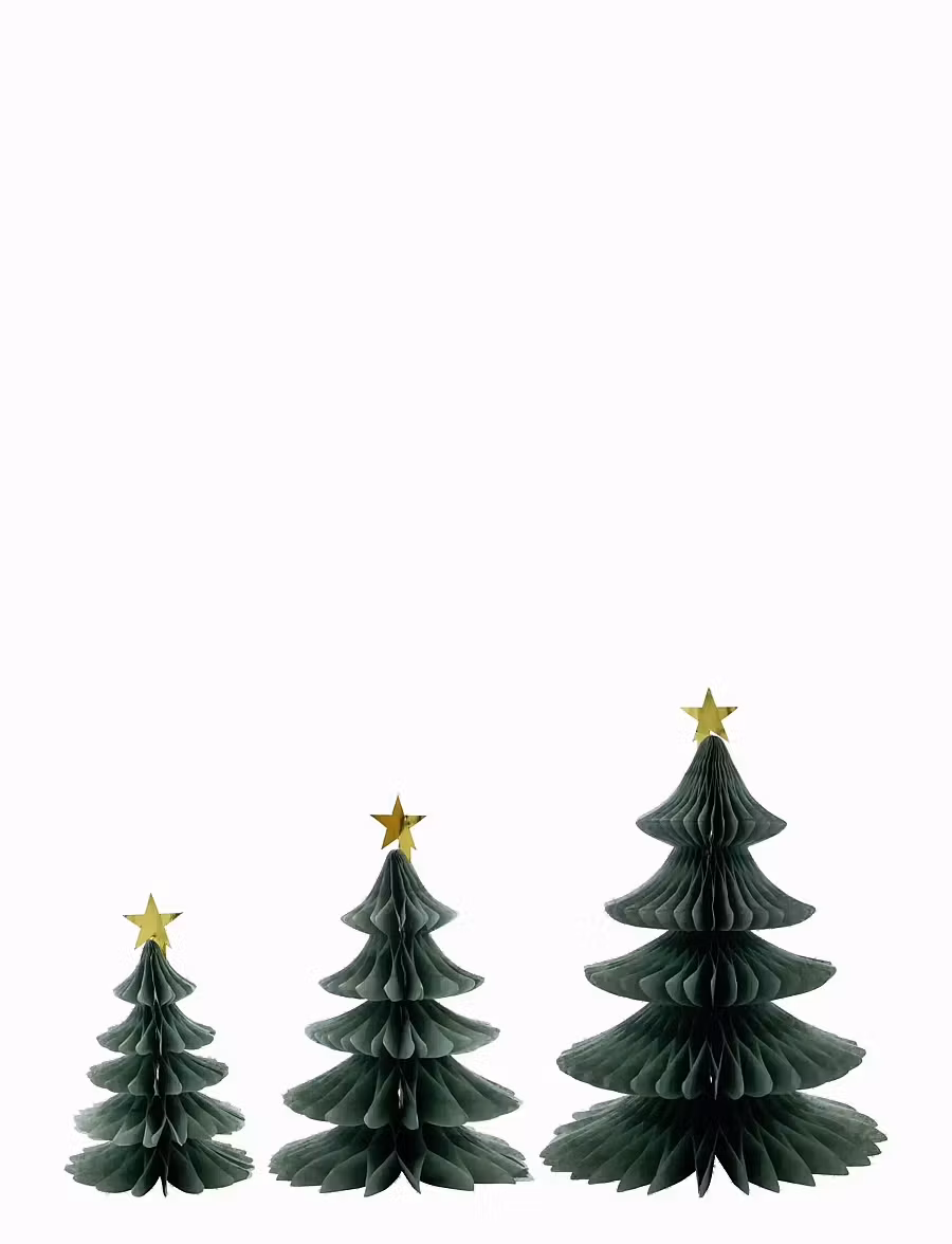 TREE PRYDNADSGRAN I 3 DELAR I GRÖNT
