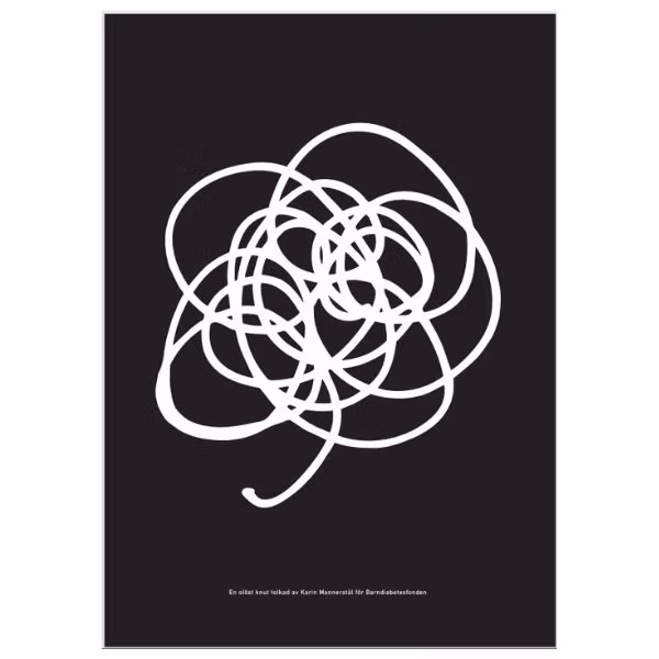 Poster Trassel Svart