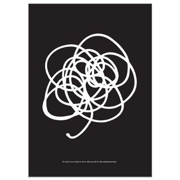 Poster Trassel Svart
