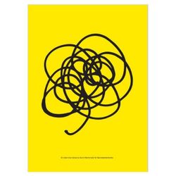 Poster Trassel Gul