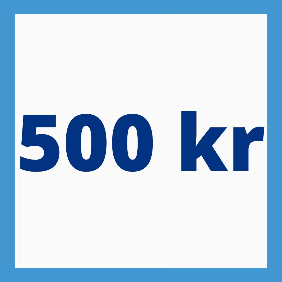 Donera 500 kr