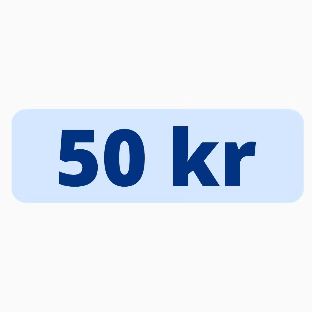 Donera 50 kr