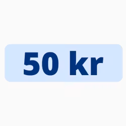 Donera 50 kr