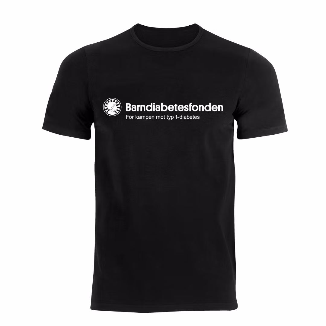 Barndiabetesfondens svart T-shirt