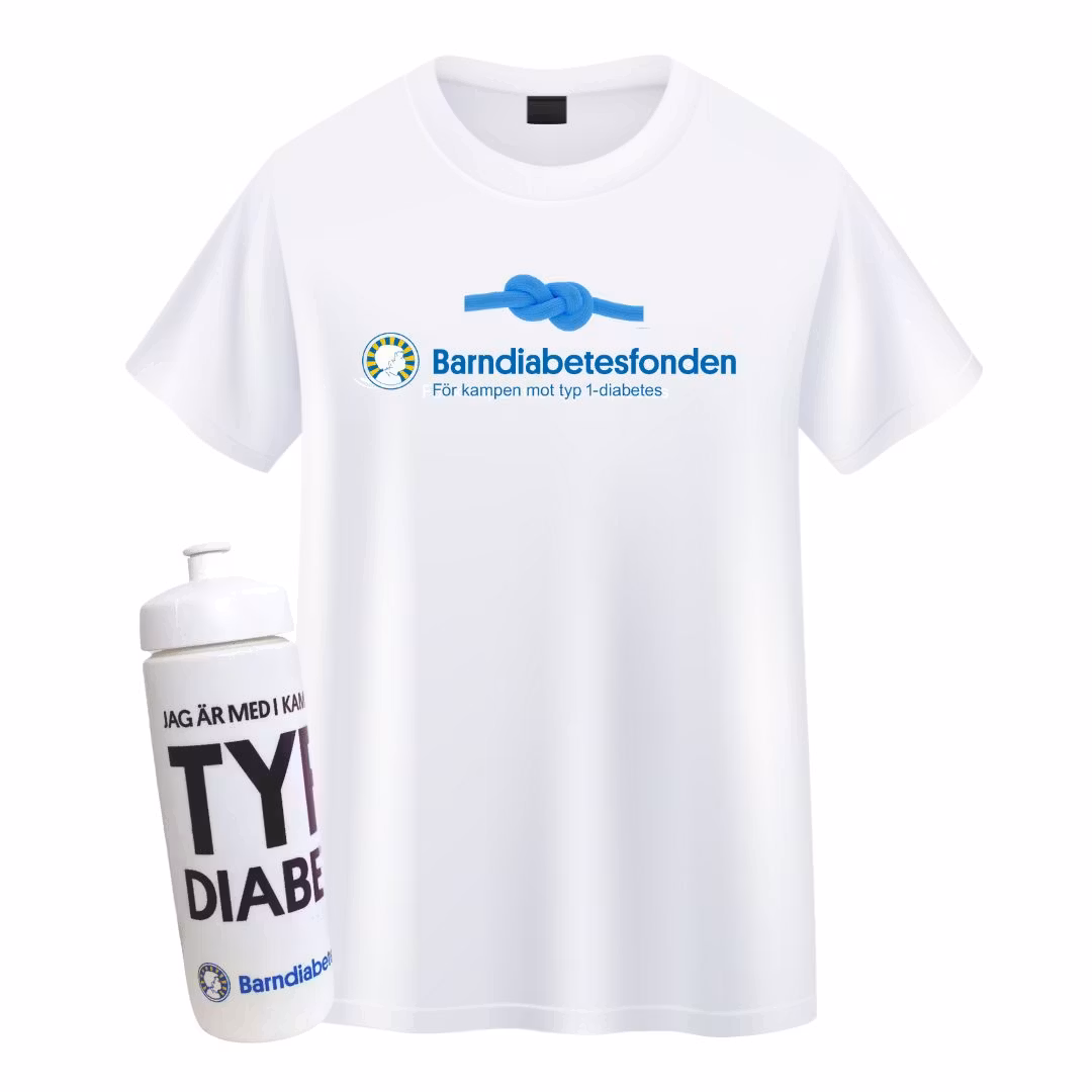 Sportpaket (vattenflaska och t-shirt)