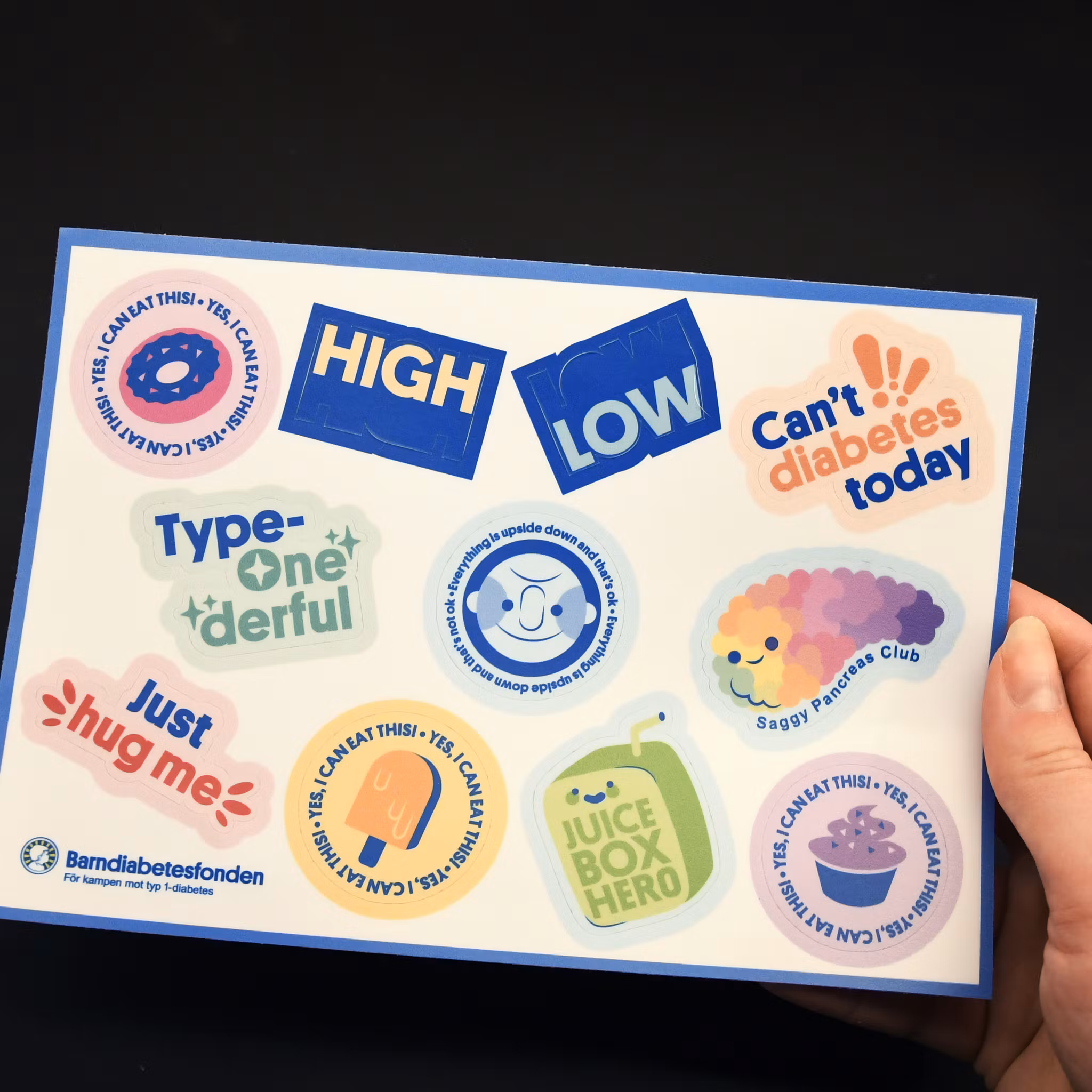 Barndiabetesfondens klistermärken