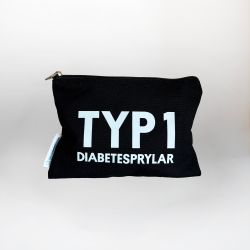 Typ 1-diabetesprylar svart