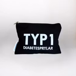 Typ 1-diabetesprylar svart