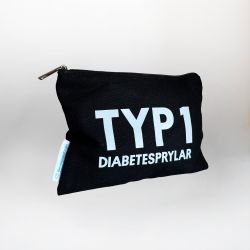 Typ 1-diabetesprylar svart