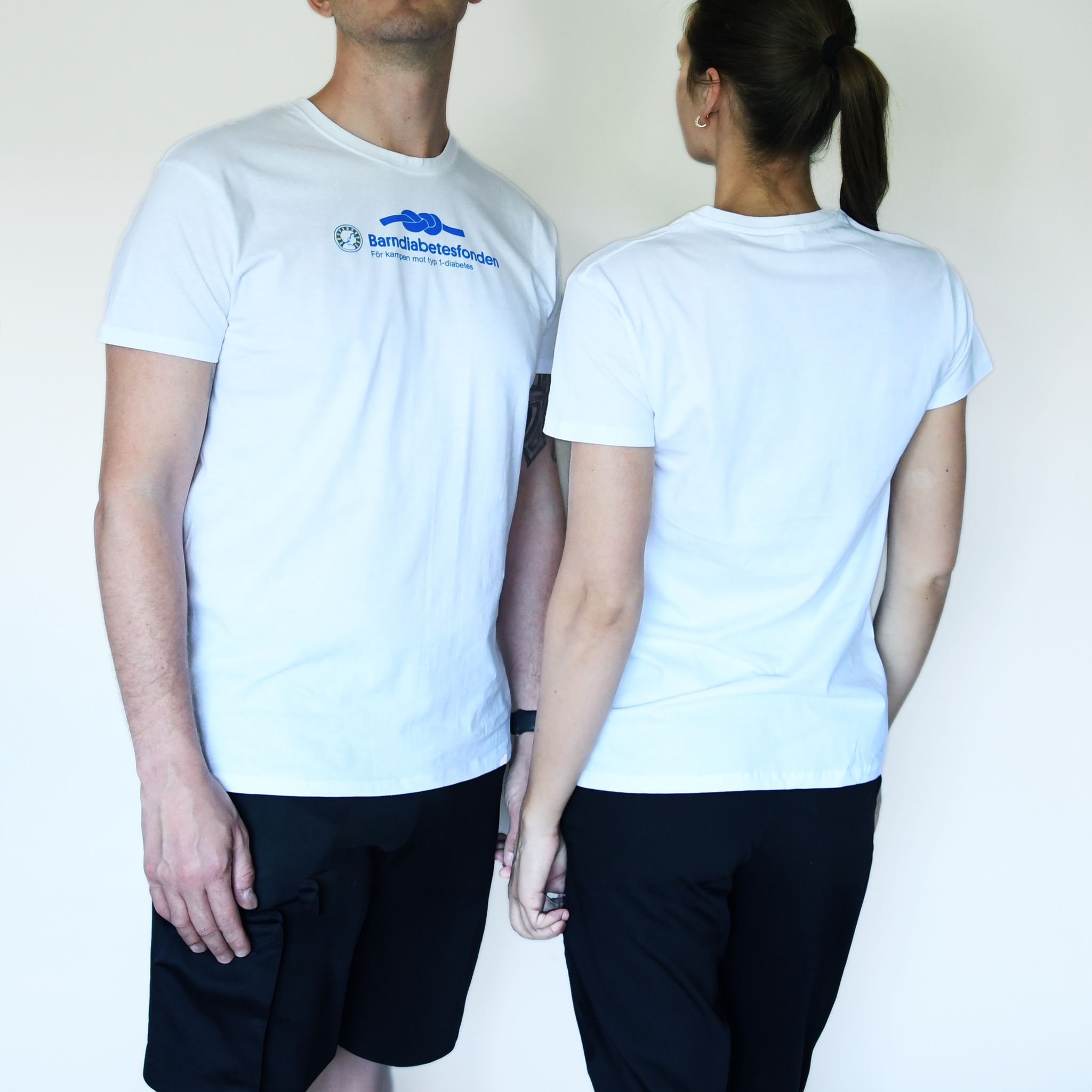 Barndiabetesfondens vita T-shirts Unisex