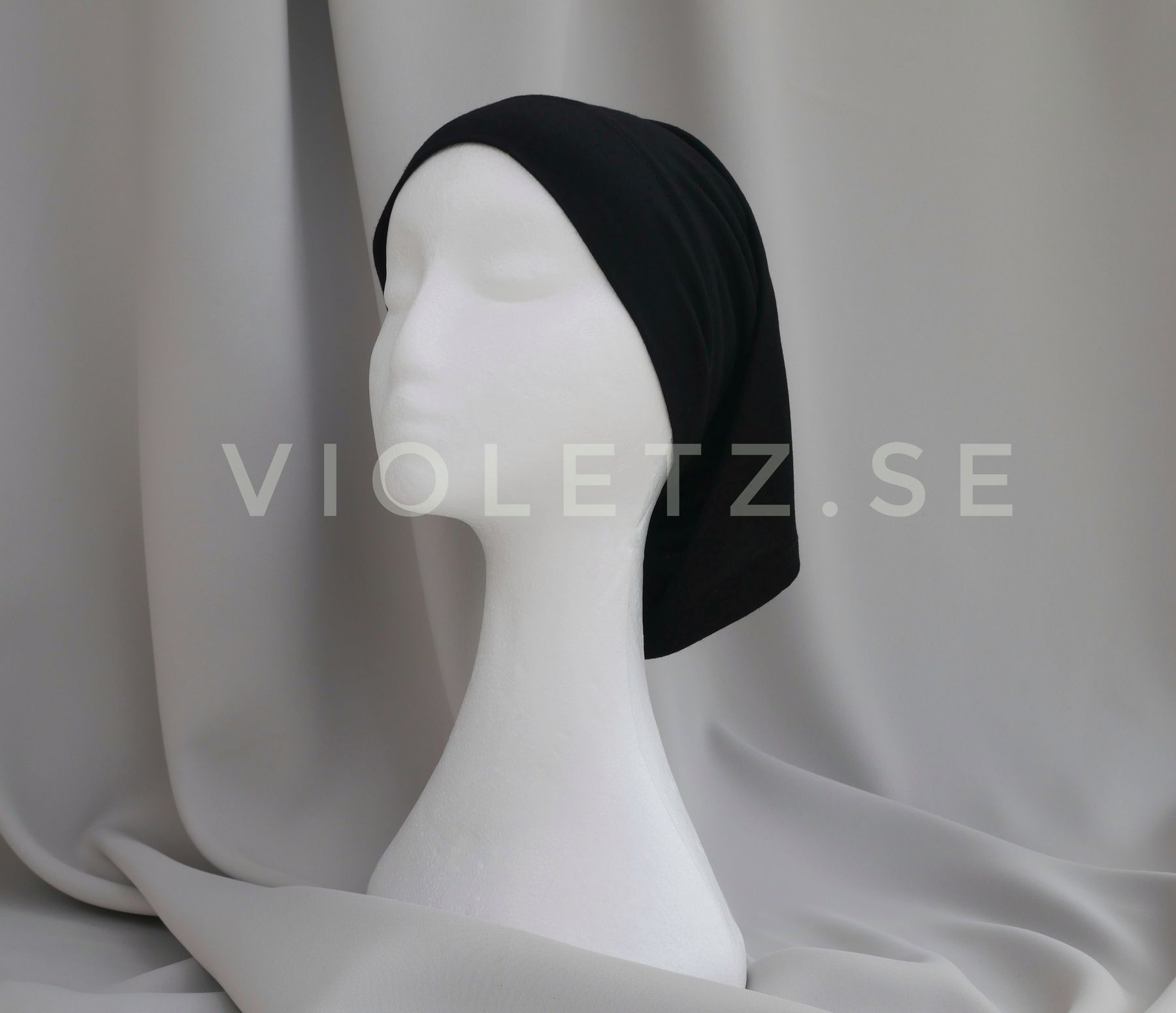 Instant Chiffong hijab med undersjal - ombré natt