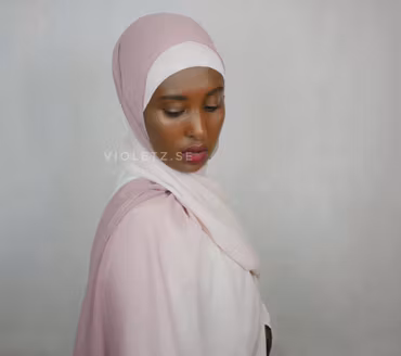Instant Chiffong hijab med undersjal - ombré Roz