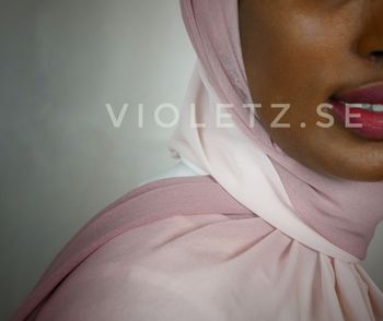 Instant Chiffong hijab med undersjal - ombré Roz