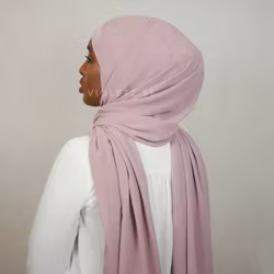 Instant Chiffong hijab med undersjal - camio