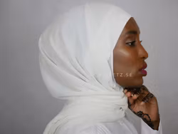 Instant Chiffong hijab med undersjal - cream