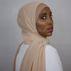 Instant Chiffong hijab med undersjal - toffe