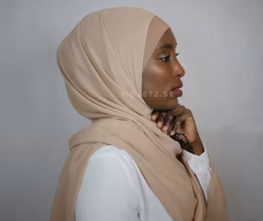 Instant Chiffong hijab med undersjal - toffe