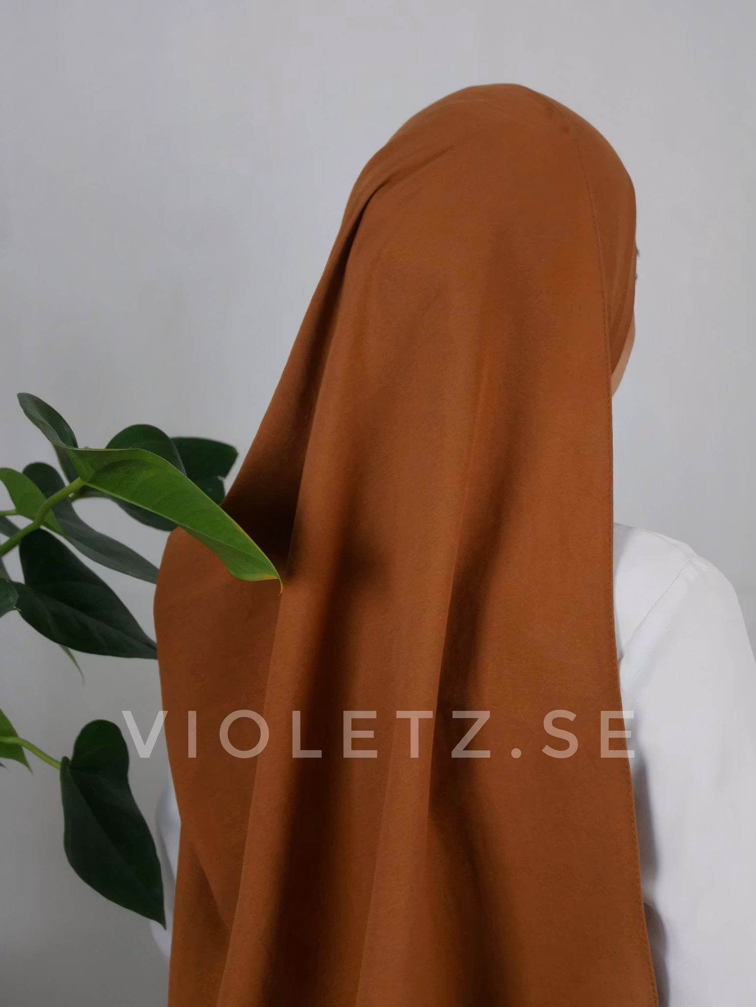 Ekologisk hijab i färgen Koppar. 100% bomull