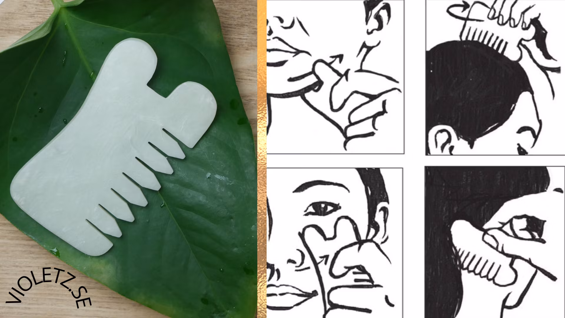 Gua Sha - hårbottenvårdande kam