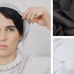 Diamond-KIT/ 2-pack undersjal silke och hårdvårdande Gua Sha-kam
