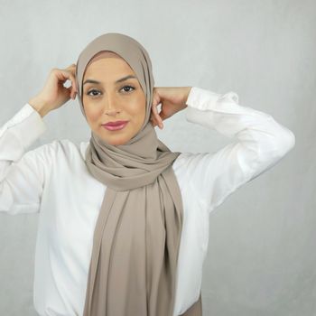 HIJAB MED MAGNET - Silk Chiffong - kex