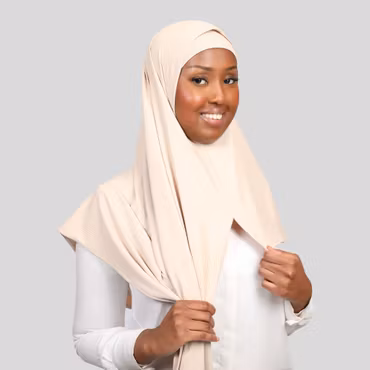 Pearl- RIBBAD INSTANT JERSEY MED UNDERSJAL - sand