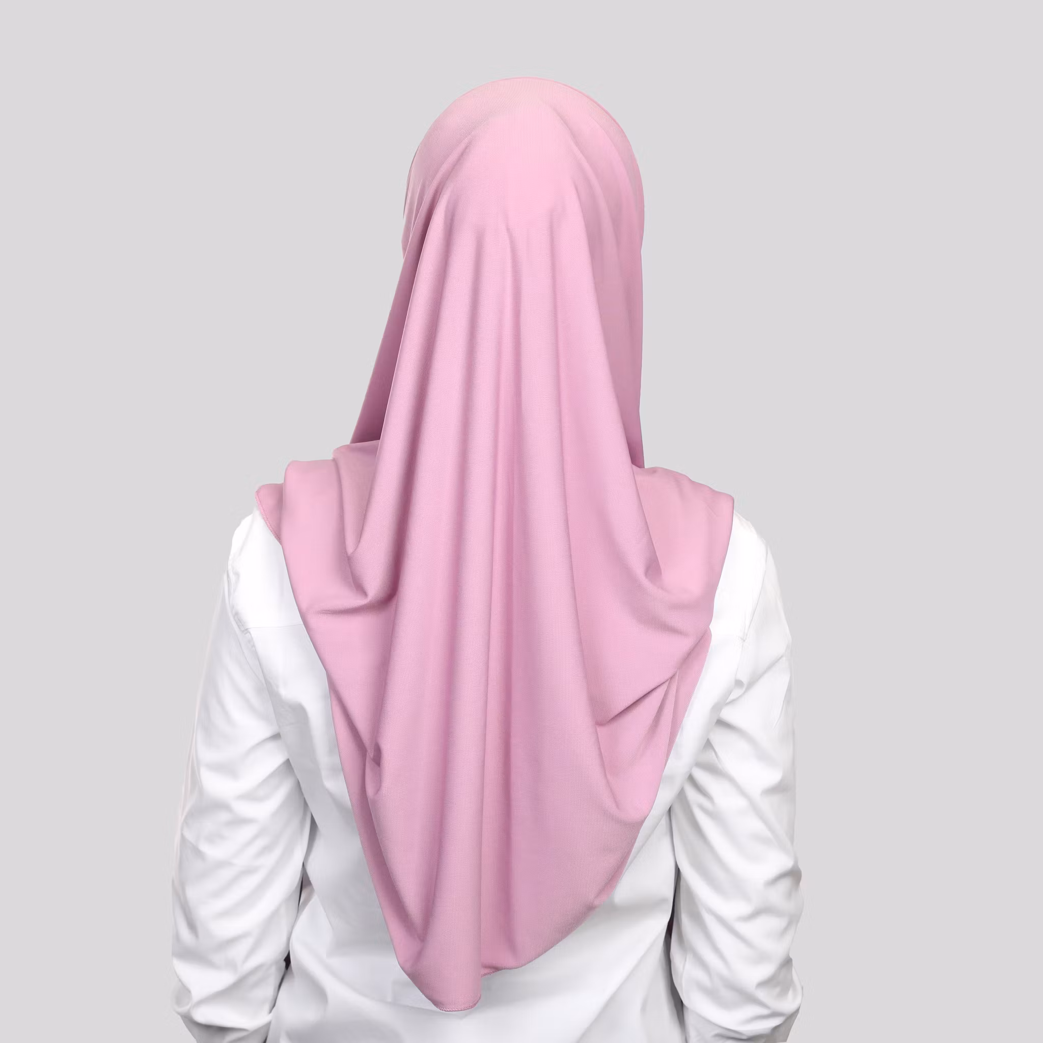 Kristal - Instant hijab med band - deep Pink