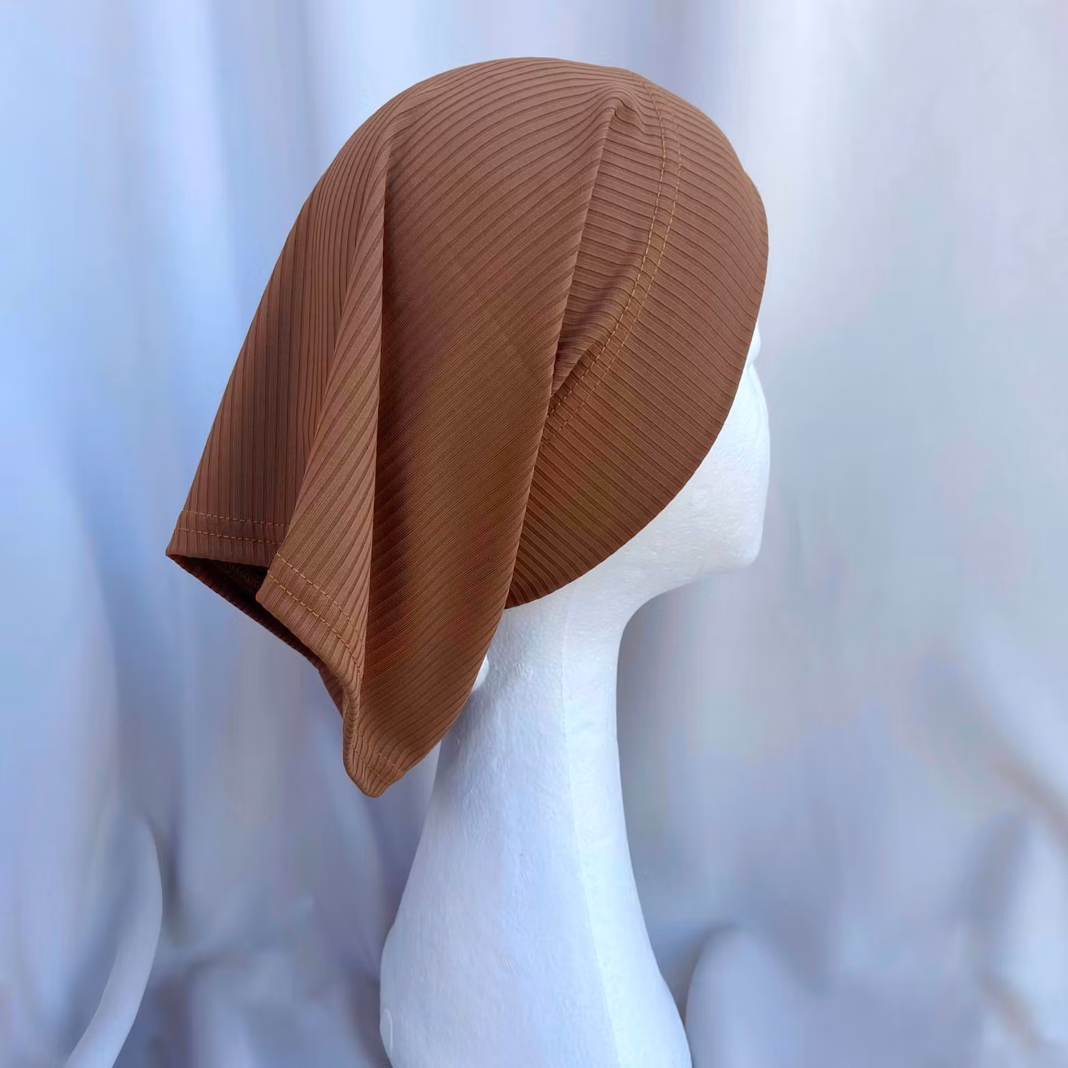 Pearl- RIBBAD INSTANT JERSEY MED UNDERSJAL - toffee