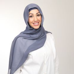 Tiara- hijab med insydd undersjal -greyblue