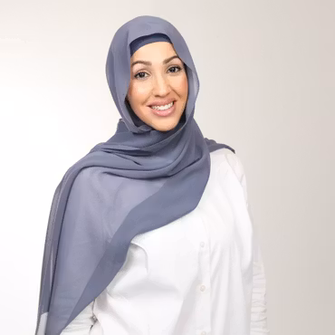 Tiara- hijab med insydd undersjal -greyblue