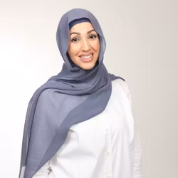 Tiara- hijab med insydd undersjal -greyblue