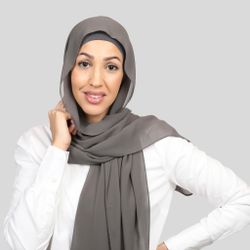 Tiara- hijab med insydd undersjal - Dark grey