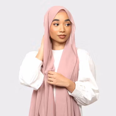 Tiara- hijab med insydd undersjal: rose