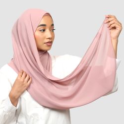 Tiara- hijab med insydd undersjal: rose