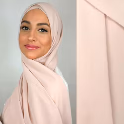 HIJAB MED KNYTBAND - Light Pink