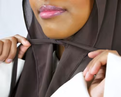 HIJAB MED KNYTBAND - Kakao