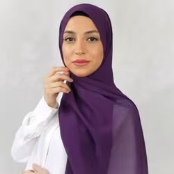 HIJAB MED KNYTBAND - Plum