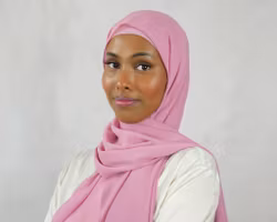 HIJAB MED KNYTBAND - bubbelgum