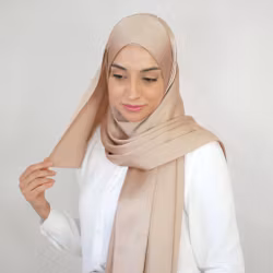 Jasmina - 2in1 Hijab - Tan