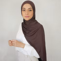 INSTANT JERSEY HIJAB - Kastanj