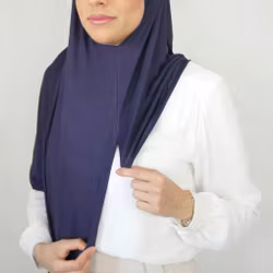 INSTANT JERSEY HIJAB - Navy