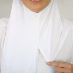 INSTANT JERSEY HIJAB - White