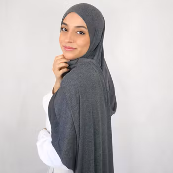 INSTANT JERSEY HIJAB - Grus