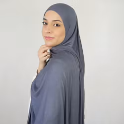 INSTANT JERSEY HIJAB - Grey