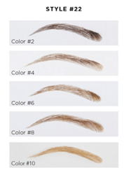 Lösögonbryn i äkta hår, style 22