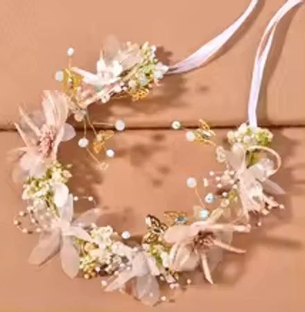 Hårband med blommor