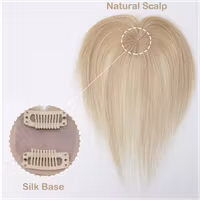 Lugg med Silk Base 5×5 cm – Naturligt, mjukt och perfekt integrerad