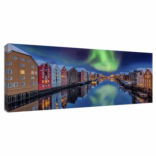 Canvas Tavla Northern Lights 60X150